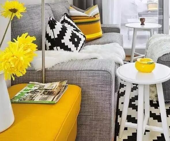 【天津塞纳春天装饰】俏皮的公寓装修，柠檬黄的宜家风格更加绚丽！